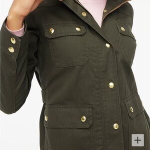 JCREW field jacket olive green